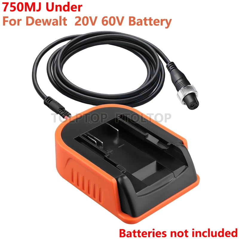 Electric Fishing Reel Battery Adapter for De*walt 20V Battery Work for Daiwa/Shimano 14.4V Power Assist Reels 750MJ under