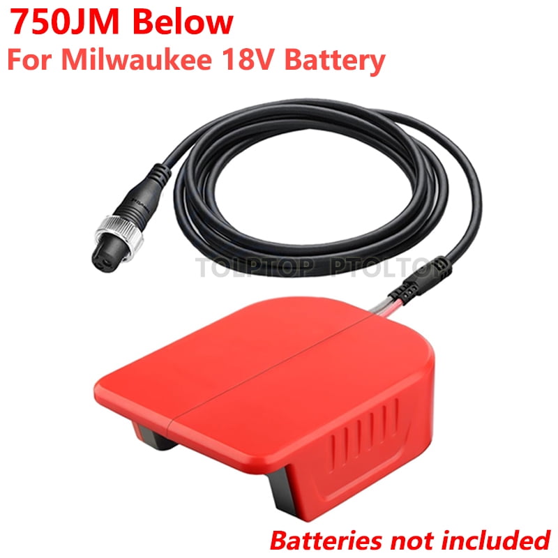Electric Fishing Reel Battery Adapter for Mil*wau*kee 18V Battery Work for Daiwa/Shimano 14.4V Power Assist Reels 750MJ under