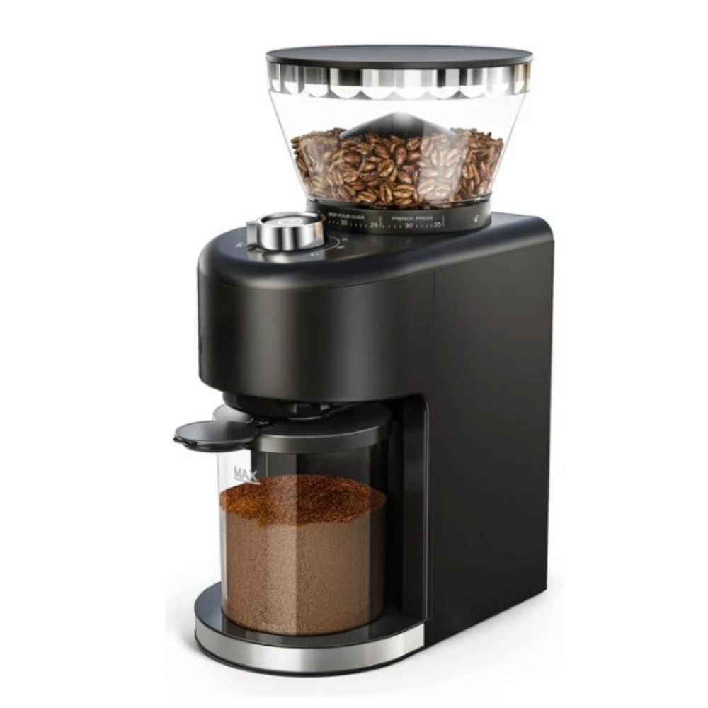 Sboly Flat Burr Coffee Grinder - 35 Grind Settings For Espresso, French Press, Drip & More (130g Capacity) 2 thumbnail image