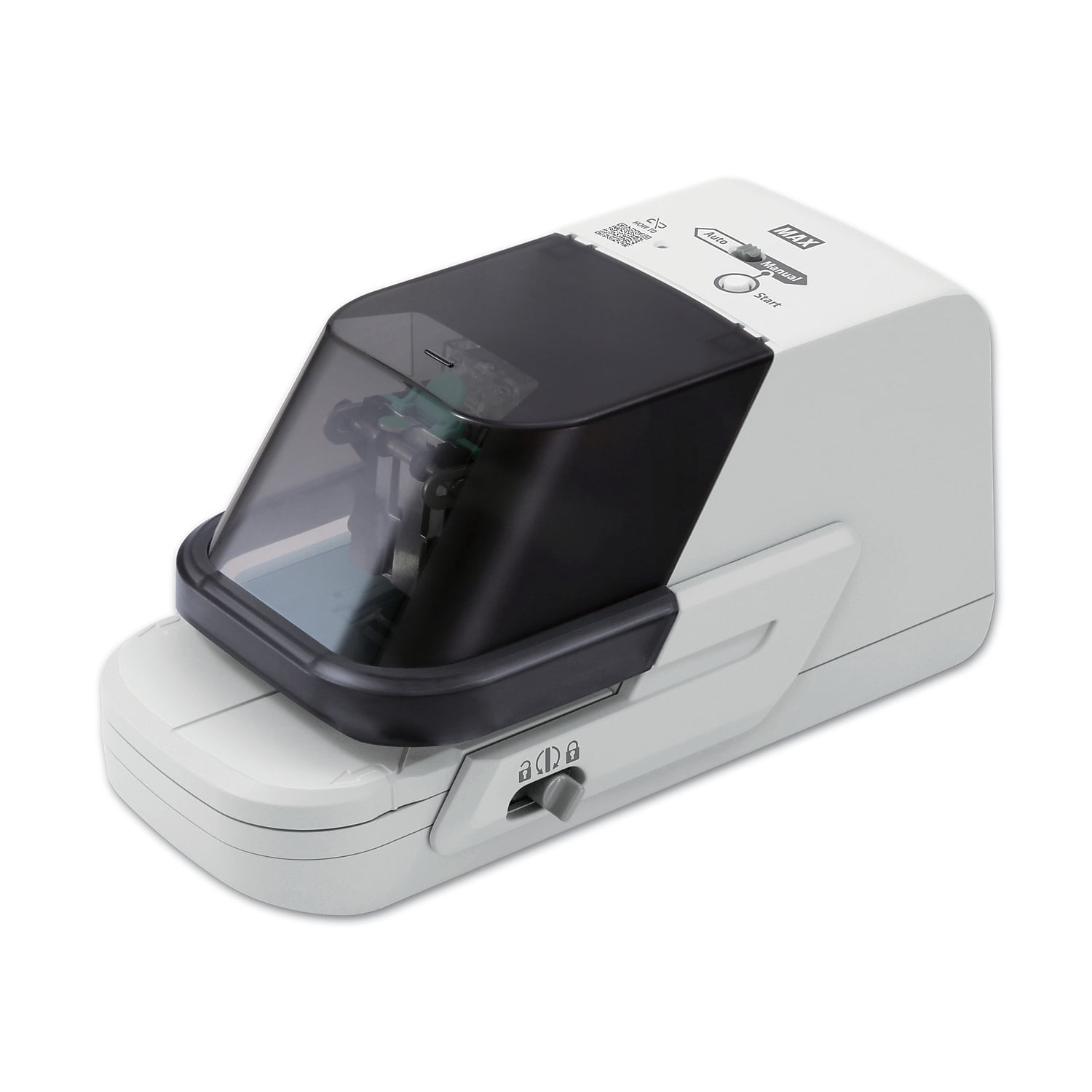 Electric Flat Clinch Heavy Duty Stapler 70 Sheet Capacity, Gray