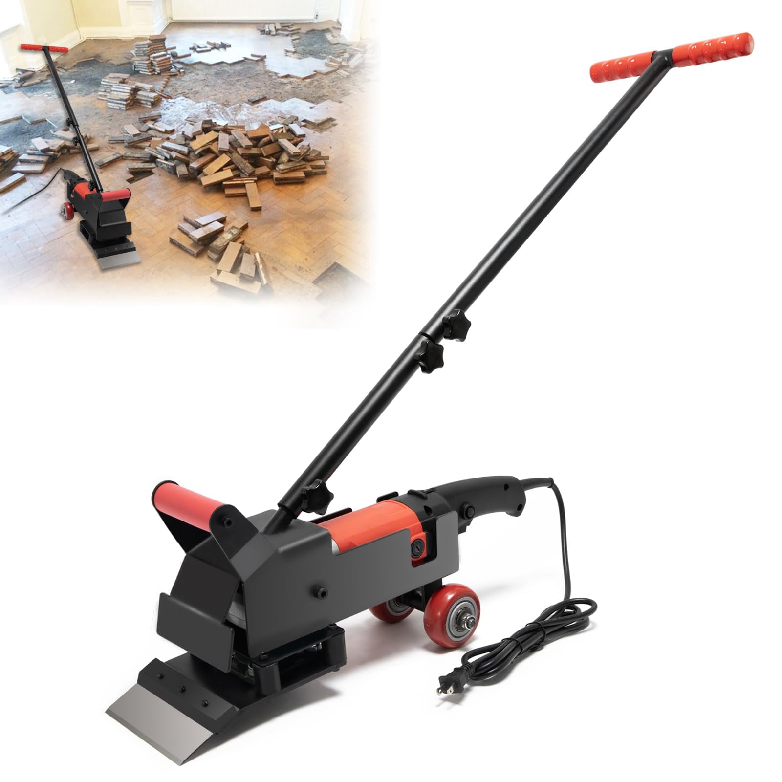 Uniscraper Machine Electric Floor Scraper Machine, 3600 RPM, with Blade Detachable Handle ...
