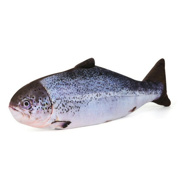 Electric Flopping Simulation Fish Cats Toy for Biting Chewing Kicking Funny Interactive Pets Toys USB Charging Fish Toy Kitten-Perfect