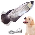 thumbnail image 1 of Electric Floppy Fish Cat Toy, Moving Cat Kicker Fish Toy, 11" Realistic Flopping Fish Dog Toys, Plush Interactive Cat Toys for Indoor Cats, Wiggle Fish Dog Toys, 1 of 8