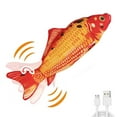 thumbnail image 1 of Electric Floppy Fish Cat Toy, Moving Cat Kicker Fish Toy, 11" Realistic Flopping Fish Dog Toys, Plush Interactive Cat Toys for Indoor Cats, Wiggle Fish Dog Toys, 1 of 8