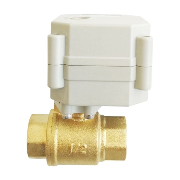 Electric Flow Control Valve 2/3/5/7 Wires Female 1/2'' Actuated Ball Valve For Water Home Work ,Easy to Operate