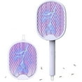 thumbnail image 1 of Electric Fly Swatter 2025 Upgraded, Foldable Electric Bug Zapper Racket, USB Rechargeable Mosquito Swatter, Larger Surface Mosquito Insect Killer, Fly Zapper for Indoor Outdoor, 1 of 9