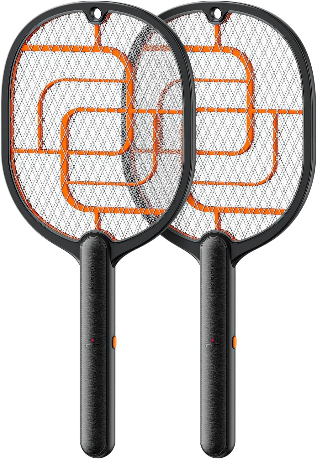 Electric Fly Swatter, 3000V Battery Powered Handheld Fly Zapper, 3-Layer Protection Grid Bug Zapper Racket for Home Bedroom Kitchen Office Backyard Patio Indoor Outdoor