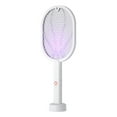 thumbnail image 1 of Electric Fly Swatter, 3000V Rechargeable Mosquito Racket, 2-in-1 Fly Exterminator with Purple Light, Indoor and Outdoor Pest Control, Easy to Use Handheld Insect Zapper, 1 of 7