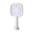 thumbnail image 1 of Electric Fly Swatter, 3000V Rechargeable Mosquito Racket, 2-in-1 Fly Exterminator with Purple Light, Indoor and Outdoor Pest Control, Easy to Use Handheld Insect Zapper, 1 of 8