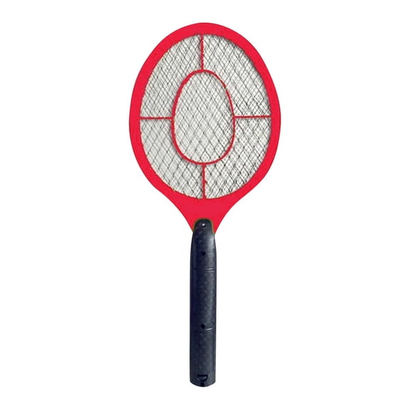 Electric Fly Swatter Battery Operated Bug Zapper Racket for Indoor Outdoor, 3000V Mosquito Swatter for Camping Patio - Red, 1 Pack