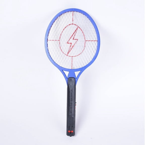 Electric Fly Swatter Bug Zapper Battery Operated Flies Killer Indoor & Outdoor Pest Control Mosquito Zapper and Insect Catcher Racketblue