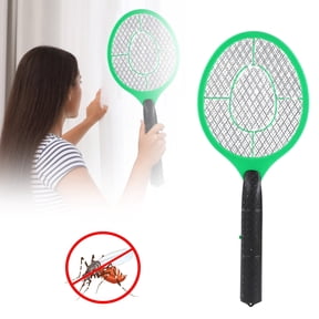 Electric Fly Swatter Bug Zapper, Handheld Mosquito Racket with 3-Layer Safety Mesh, Battery Operated Insect Killer for Indoor Outdoor Use, Large Size Tennis Killing Zap