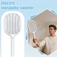 thumbnail image 1 of Electric Fly Swatter, Handheld Bug Zapper Racket, Rechargeable, Mosquito Zapper for Indoor Outdoor, Safety Mesh, Easy to Use, Lightweight (Basic 1 Pack), 1 of 6