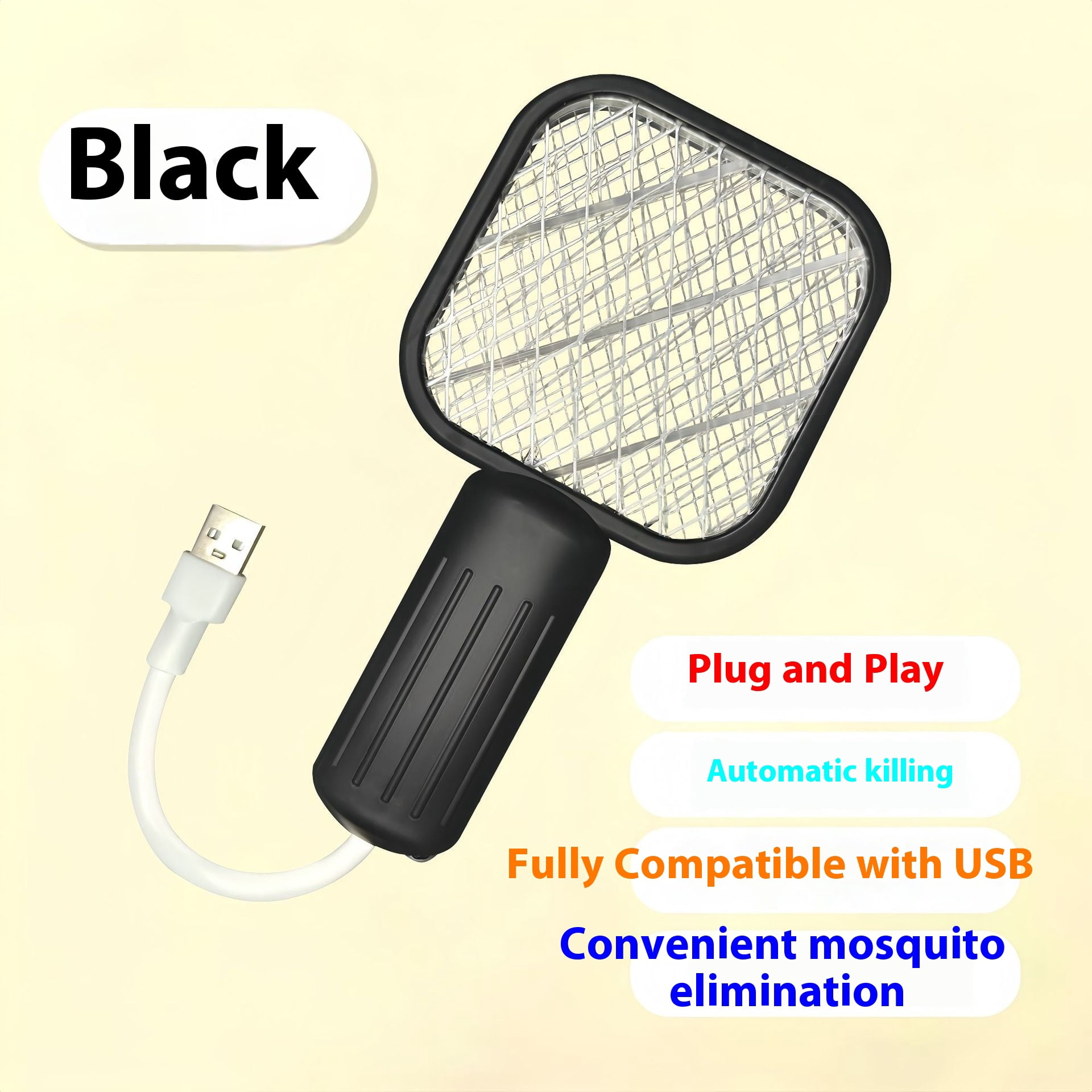 Electric Fly Swatter Racket, Handheld Bug zapper Racket Electric Fly ...