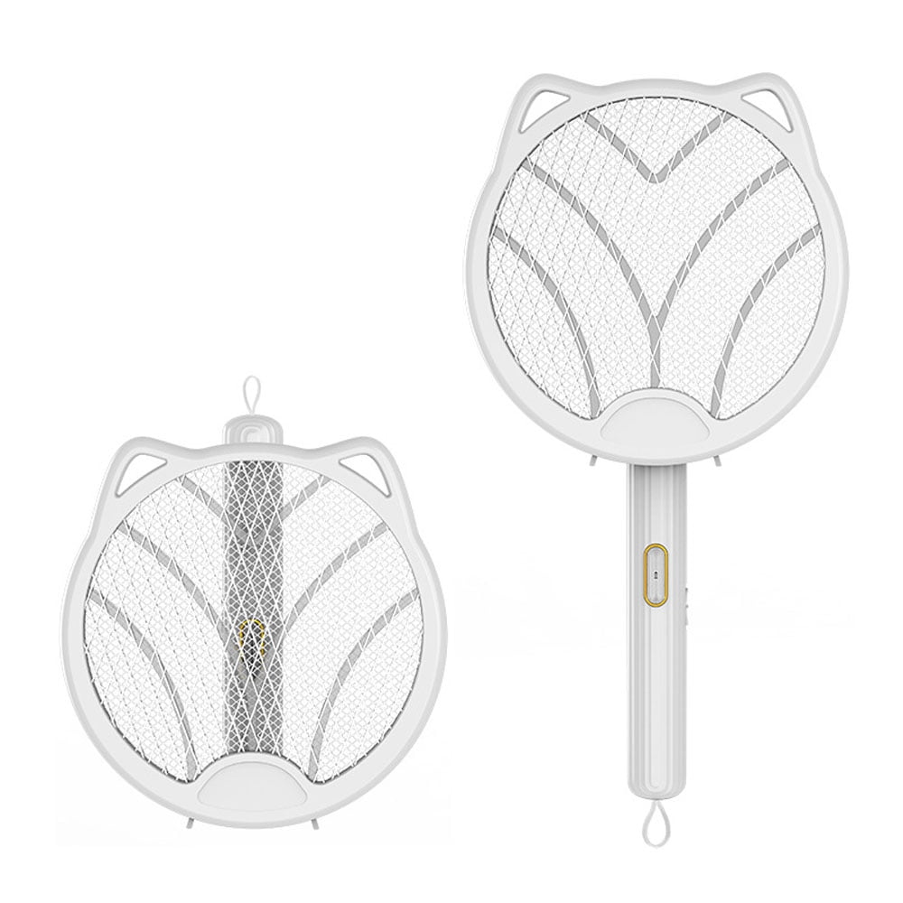 Electric Fly Swatter, Rechargeable Bug Zapper Racket Foldable, Mosquito ...