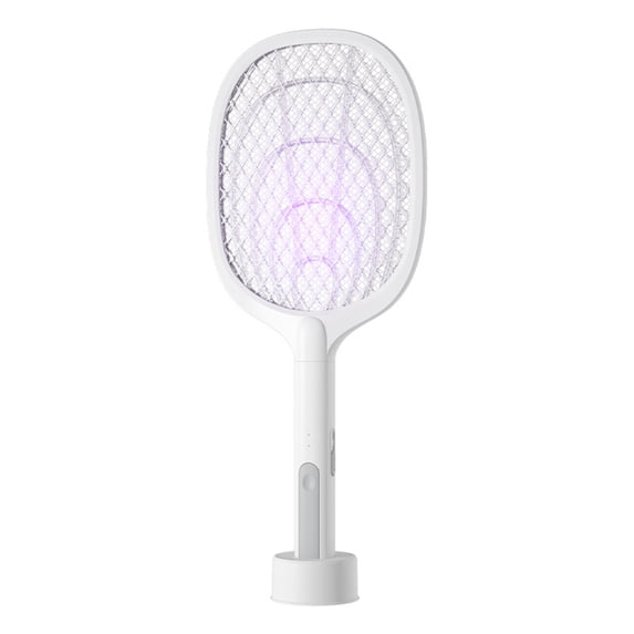 Electric Fly Swatter, Rechargeable Mosquito Zapper, 3000V Insect Racket, Portable Indoor Outdoor Bug Exterminator, Safe Fly Extinguisher for Home Use