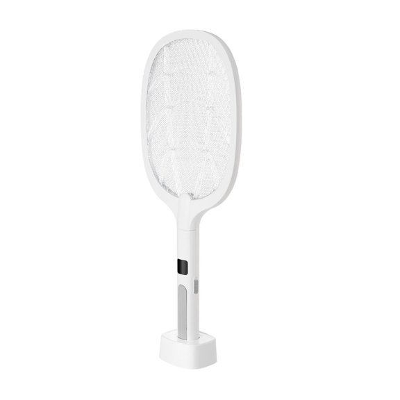 Electric Fly Swatter Zapper Racket, 3-Layer Mesh & Digital Display