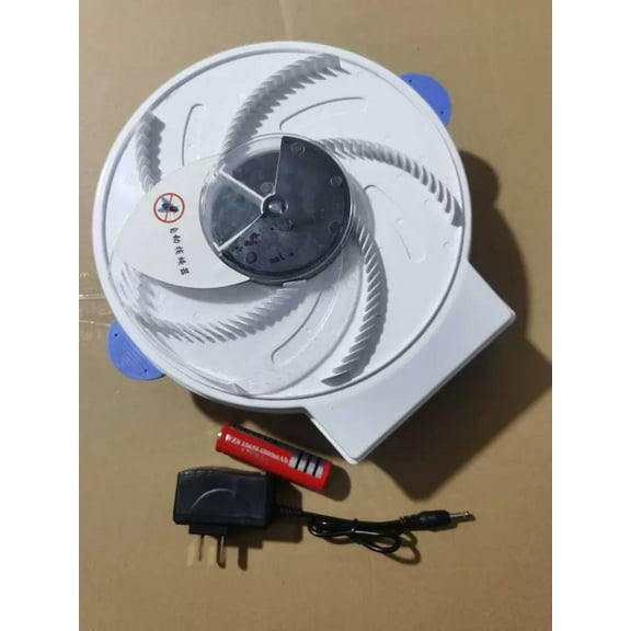 Electric Fly Trap Fly Catcher Pest Device Flying Insect Trap Automatic Indoor Pest Traps Reject Control Catcher Repellents Tools for Patios Ranch (flat plug charging)