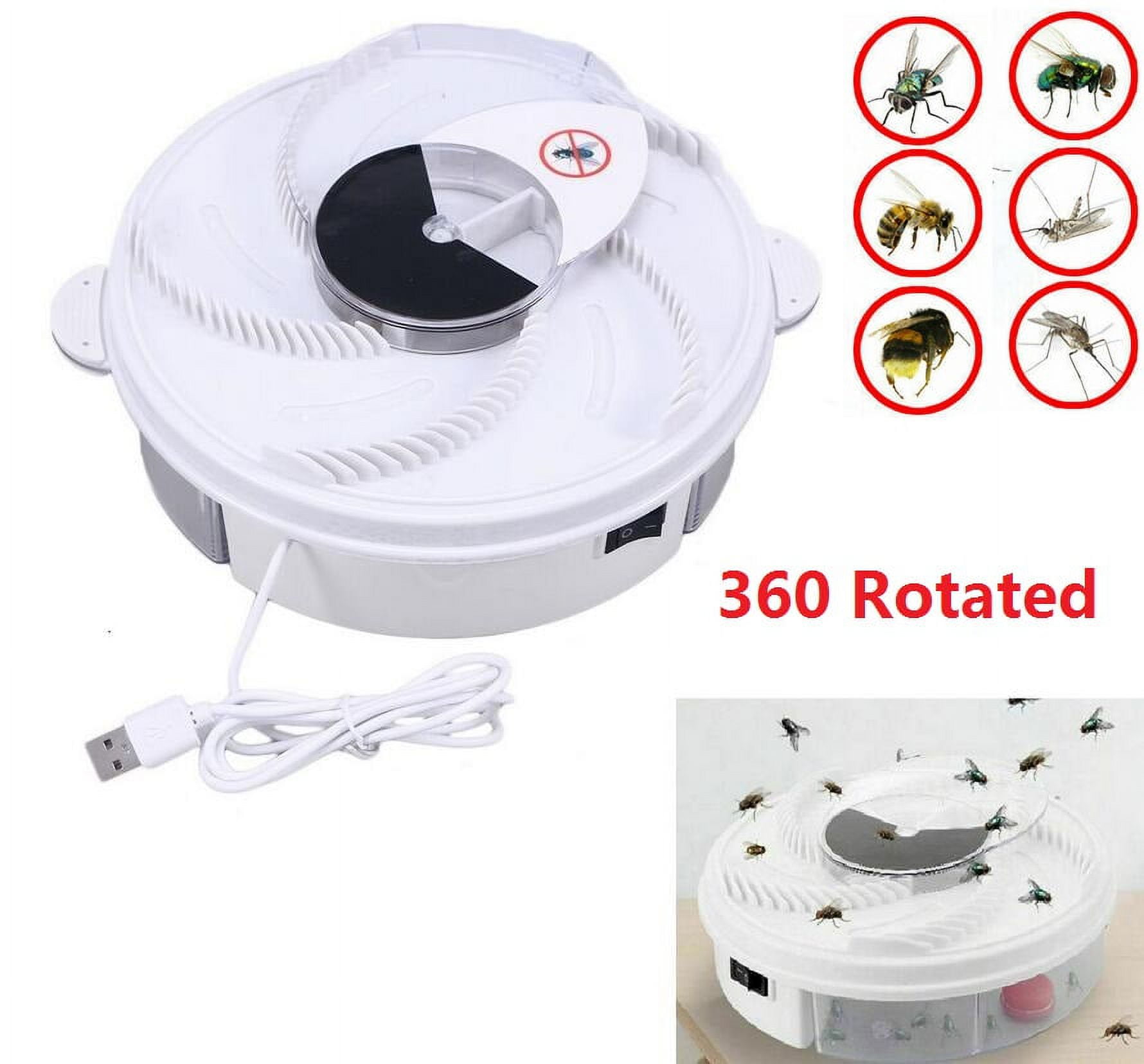 Electric Rotation Fly Trap Insect Catcher Automatic Flycatcher