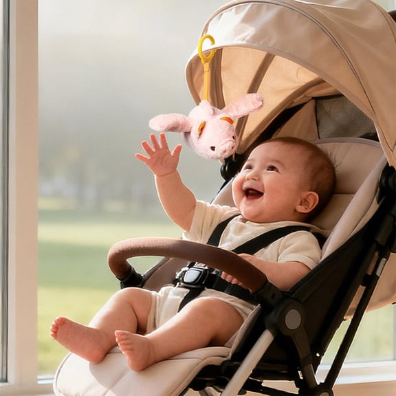 Electric Flying Bird Toy with Soothing Sounds, Flapping Wings Mobile Hanging Plush, Visual Tracking Development Play, Sensory Calming Gift for Decor