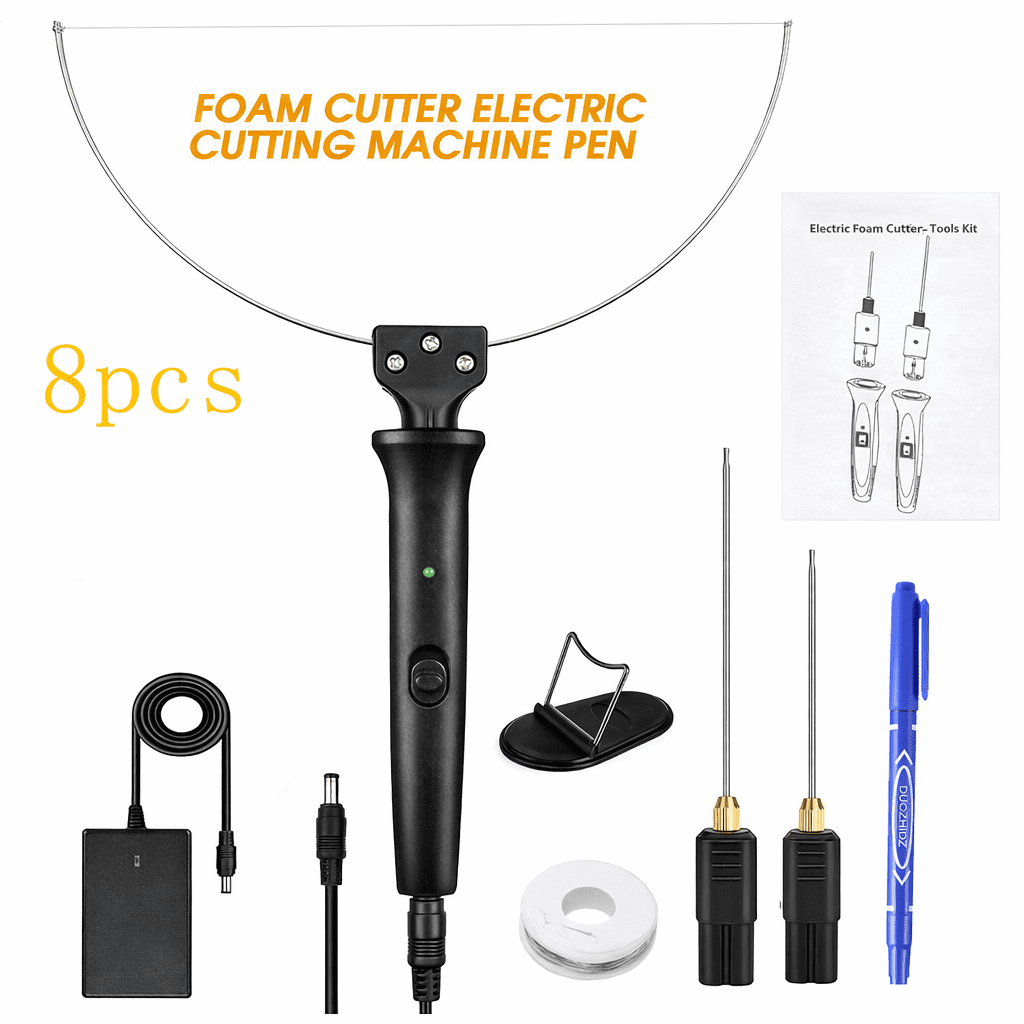 Electric Foam Cutter Kit 4 in 1 Styrofoam Carving Pen Tools Set for Polyethylene Eva Crafts（British Standard）  4.3