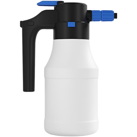 Electric Foam Sprayer, Wireless 50 oz / 1.5L Watering Can, Adjustable Nozzle, Electric Pressurized Watering Sprayer, Lasting PE+PP, Acid & Oil Resistant for Car Washing, Garden