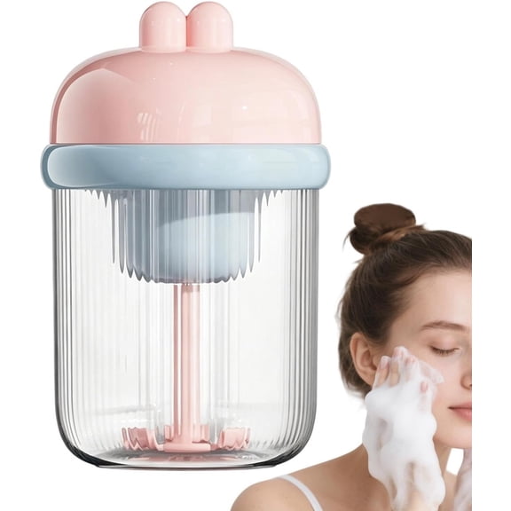 Electric Foaming Soap Dispenser with Rechargeable Pump, Facial Cleanser and Shampoo Mixer