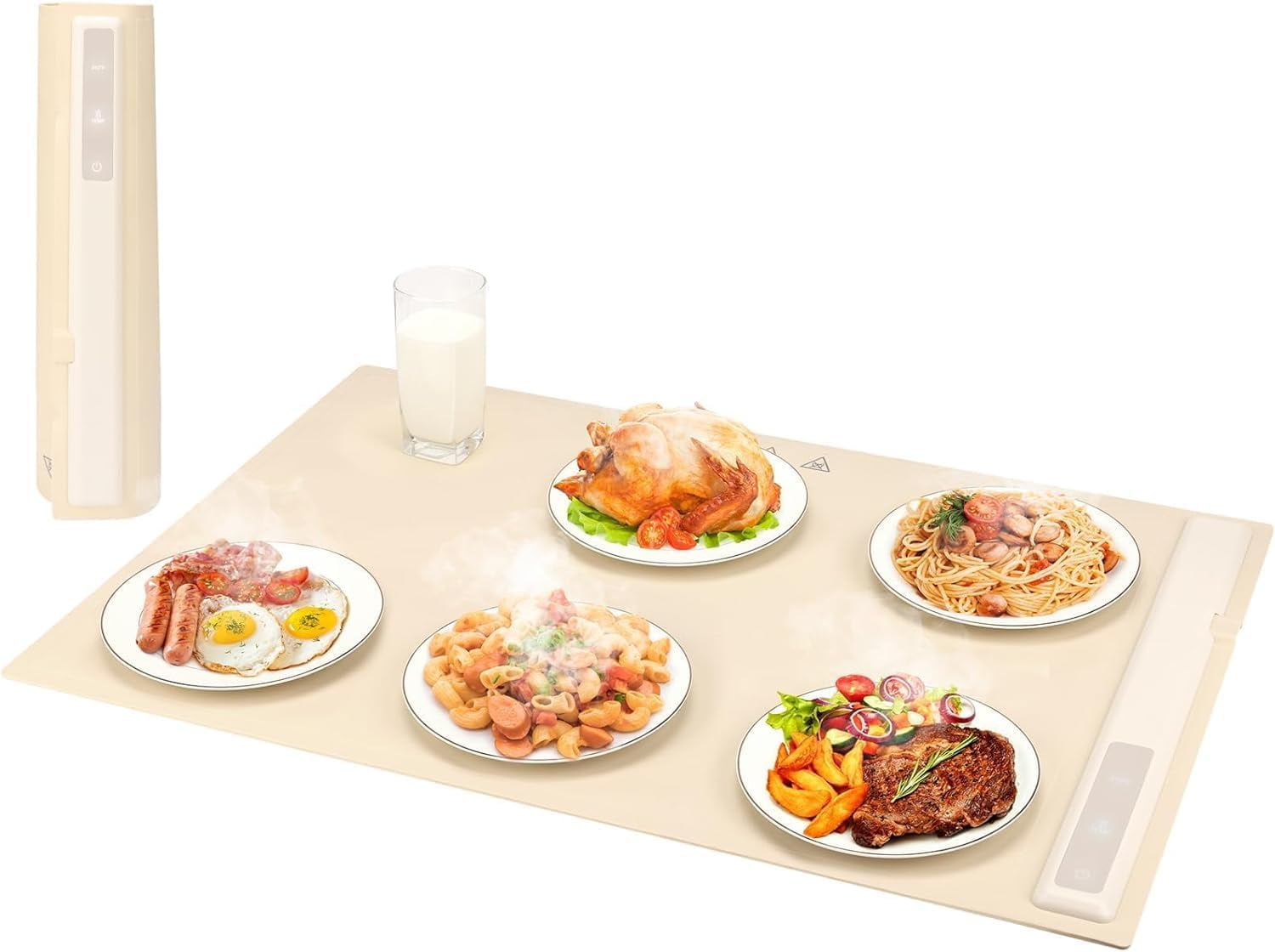 Electric Foldable Warming Tray with Adjustable Temperature, Warming