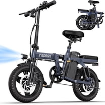 INSDRGN Electric Folding Bike for Teenager and Adults, 10.4AH 48V Battery 14" Electric Bike 500W Motor, 28 Miles Range, Mini Ebike for City Commuter, UL2849