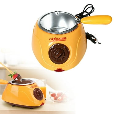 Electric Fondue Pot | 25W Chocolate Melting Warmer | 8.8 Oz Capacity | Keep Warm Dipping Function & Removable Pot | Perfect for Melting Chocolate,Butter & Cheese Candy Melts Candy And Melting Pot