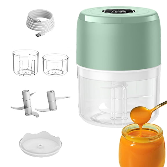 Electric Food Chopper, Portable Mini Food Processor for Vegetables Fruits and Meal Prep