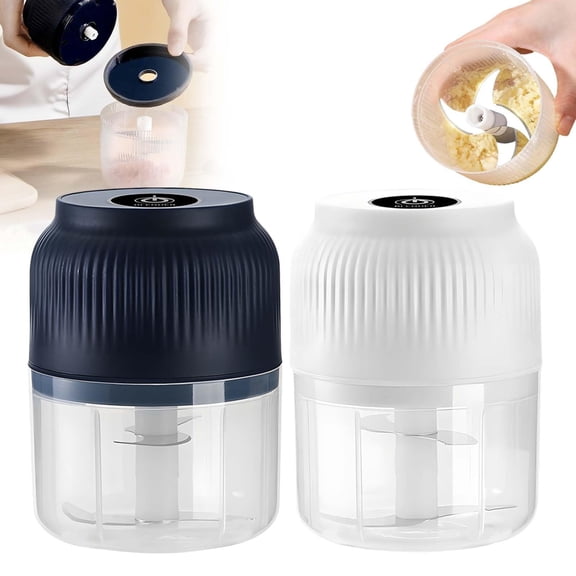 Electric Food Chopper TASTAN Rechargeable Electric Garlic Chopper - Portable Food Processor for Onions, Meat & Vegetables, Cordless Kitchen Gadget for Quick Prep, Mini Food Processor, H