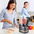 thumbnail image 1 of Electric  Food Chopper and Citrus Juicer Combo - 200W Processor with 2-Cup Bowl and 40W Juicer for Fresh, 1 of 8