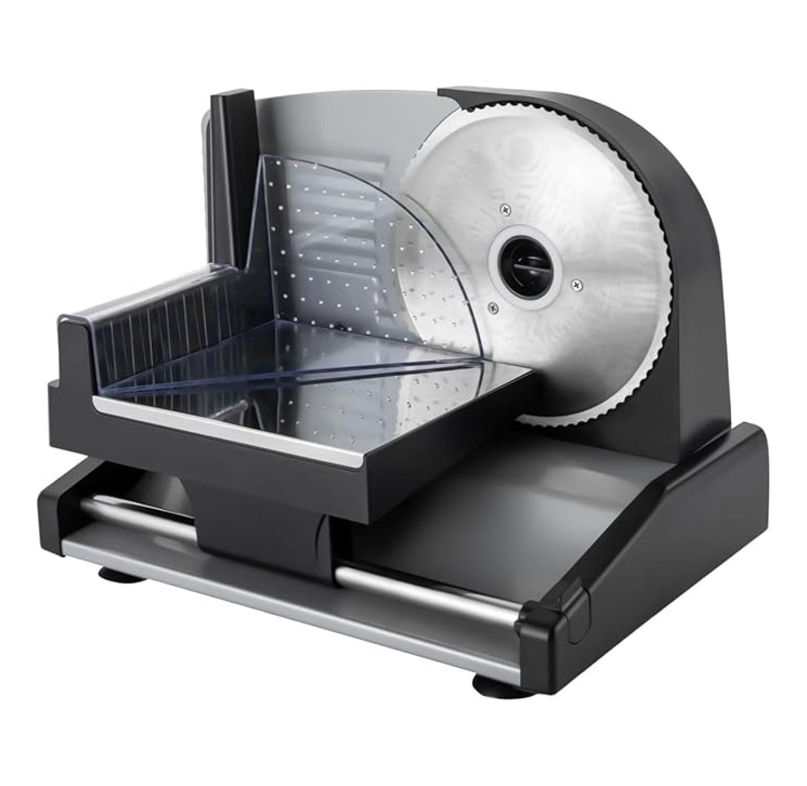 Electric Food Slicer, 200W Food-grade Meat Slicer Stainless Steel Blade ...