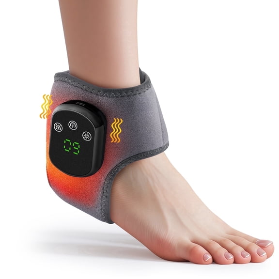 DREAMSOME Heated Foot Massager, 5 Heat 3 Vibration Foot Massager for Neuropathy, Rechargeable Ankle Massager Foot Warmer for Foot Relief, Gifts for Men Women