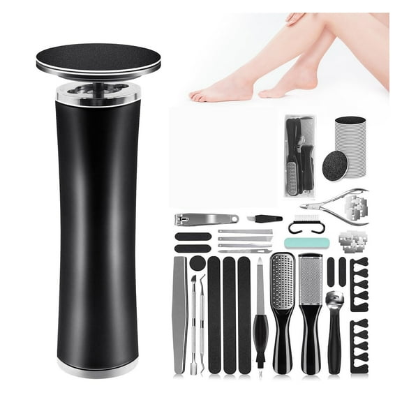 Electric Foot Callus Remover with 36 in 1 Pedicure Kit | Adjustable Speed | Mini Portable | 60 Pcs Sandpaper Discs | Professional Electric Callus Remover for Feet for Dead Skin and Calluses