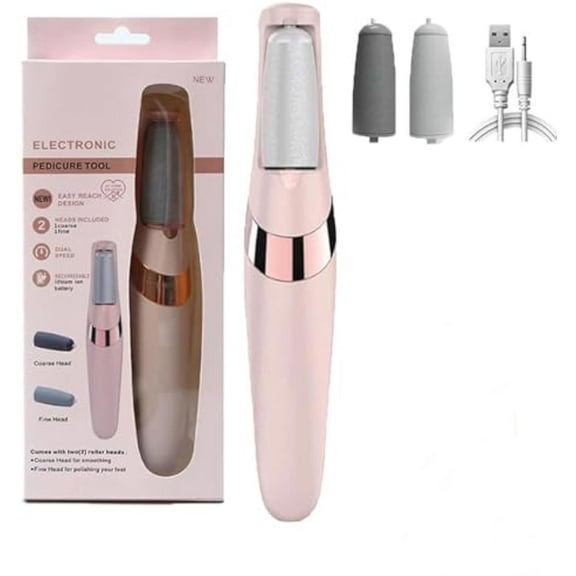 Electric Foot Callus Remover, Electric Feet Callus Remover, Portable Electronic Rechargeable Pedicure Kit Tools, 2 Speed Adjustable, Removes Dry Hard&Dead Skin For Smoother Feet