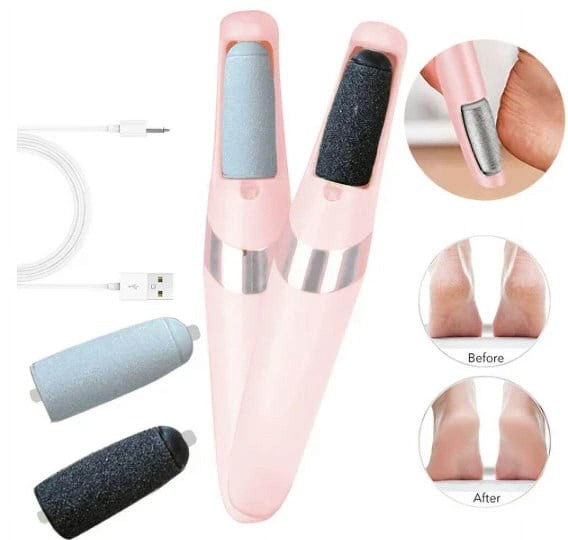 Electric Foot Callus Remover, Rechargeable Electronic Foot File, Waterproof Foot Scrubber File Pedicure Kit, Professional Pedicure Tools Feet Care for Dead Skin Women Men