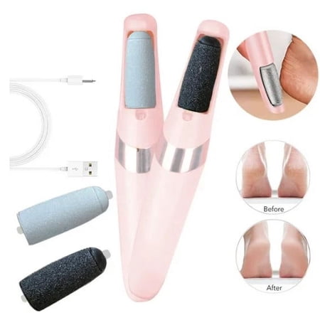 Electric Foot Callus Remover, Rechargeable Electronic Foot File, Waterproof Foot Scrubber File Pedicure Kit, Professional Pedicure Tools Feet Care for Dead Skin Women Men