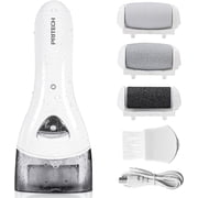 PRITECH Electric Foot Callus Remover Tool, Electric Pedicure Foot File, Rechargeable Callus Removers Kit Extra Thick, Heel, Hand, Skin GiftWhite