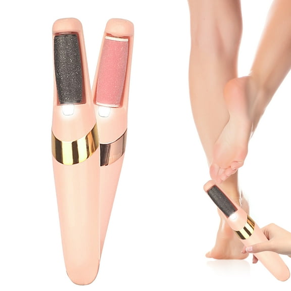 Electric Foot Callus Remover, Rechargeable Portable Electronic Foot File Pedicure, Waterproof Foot Scrubber File, Professional Pedicure Tools, Foot Care for Dead Skin Ideal Gift, 2 Rollers