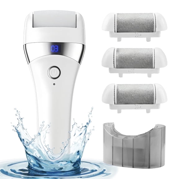 Electric Foot Grinder USB Rechargeable Electric Foot Sander for Adults Perfect for Dead Hard Cracked Dry Skin Remover White
