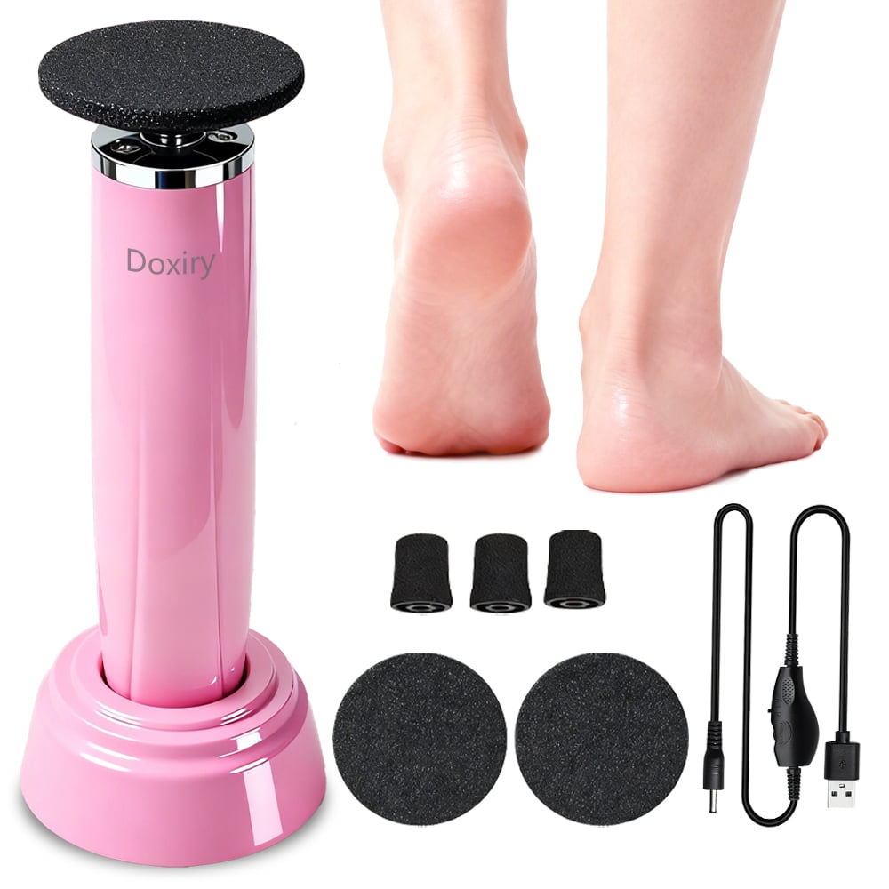 Doxiry Electric Foot File, Electric Callus Remover for Feet Dead Skin & Calluses Removal, Pink