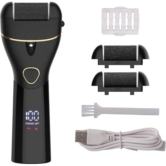 Electric Foot Grinder Kit, Waterproof Digital Display Foot Grinder, Portable Electronic Foot File Pedicure Tools, Professional Pedicure Tools Kit Feet Care for Cracked Dry Skin