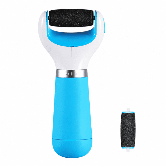 Electric Foot Grinder with Roller Head Battery Powered Portable Feet File Pedicure Tool Foot Scrubber Callus Remover for Dead Hard Cracked Dry Skin