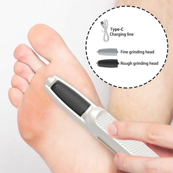 Electric Foot Grinding Machine For Exfoliation, Adjustable Speed Pedicure Tool With Portable Charging Design, Rechargeable Foot Grinder For Gentle Care & Deep Trimming, Suitable