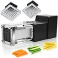 thumbnail image 1 of Sopito Electric Potato Cutter, Stainless Steel French Fry Cutter with 1/2in Blade & 3/8in Blade Great for Potatoes Cucumbers Carrots, 1 of 6