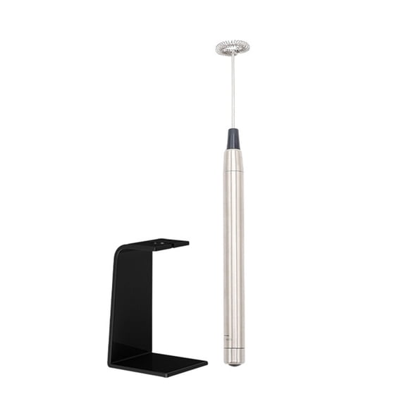 Electric Frother Metal Whisk For Beverages Drink Mixer Blender with Stand Egg