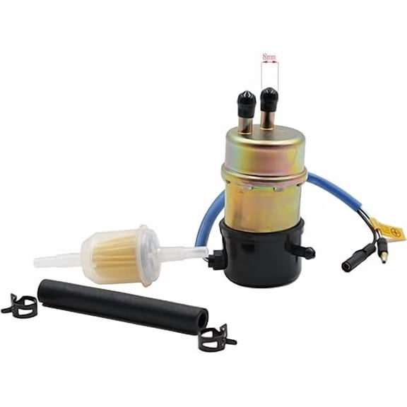 Electric Fuel Pump 49040-1055 for Kawasaki Mule 3000 3010 3020 2520 2500 2510 1000 KAF620 Engine (8mm In/Outlet)