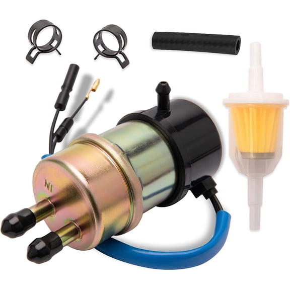 Electric Fuel Pump 49040-1055 for Kawasaki Mule 3000 3010 3020 2520 2500 2510 1000 KAF620 Engine (8mm In/Outlet)
